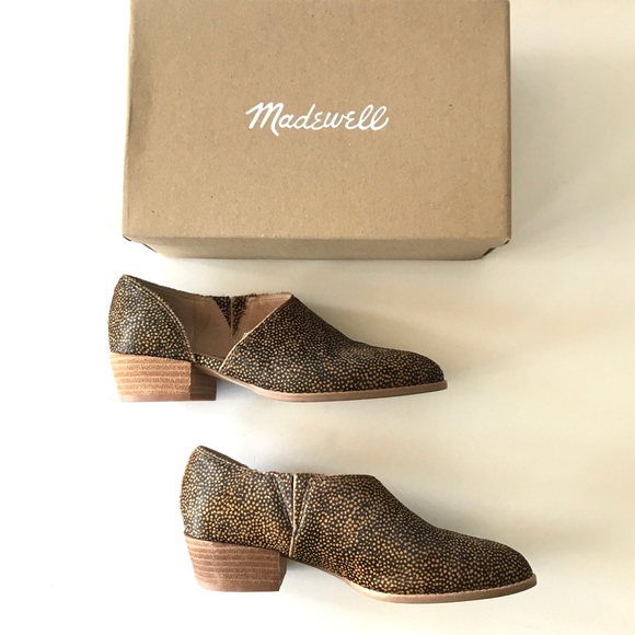NWT Madewell The Lucie Shoe in Spotted Calf Hair - Picture 7 of 9